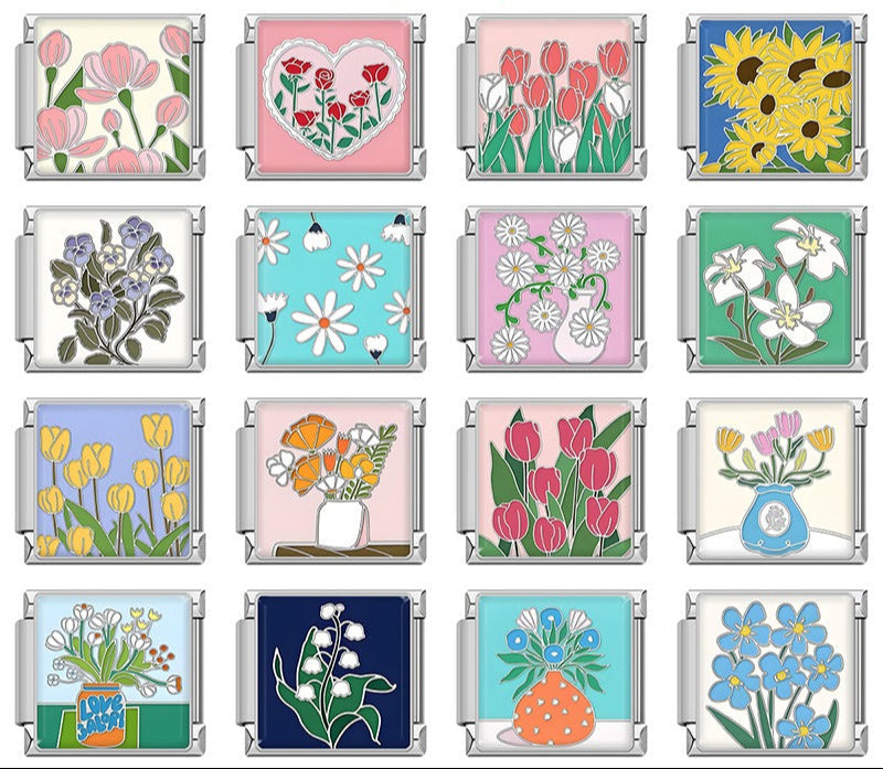 Flowers TZ140-Silver