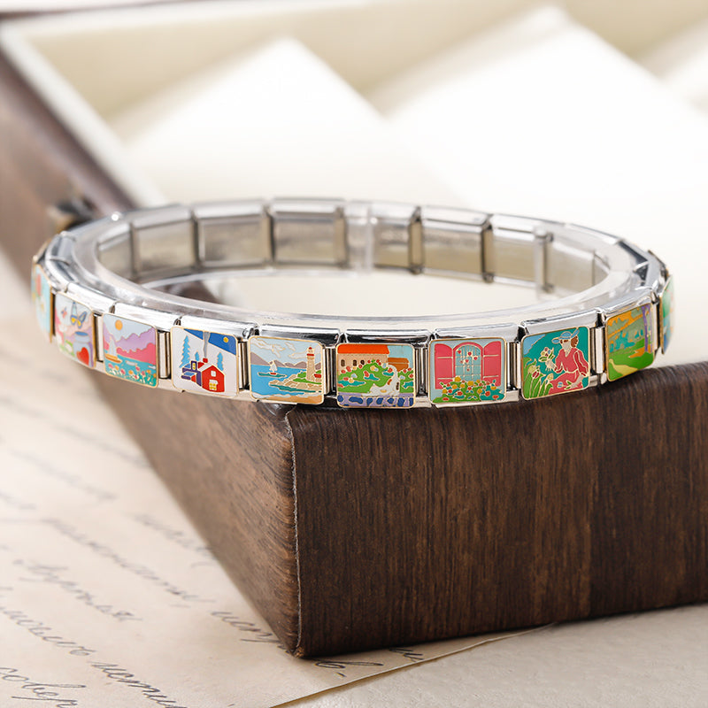 Picturesque Vacation & Scenery Charm Landscape Flower Ice Cream