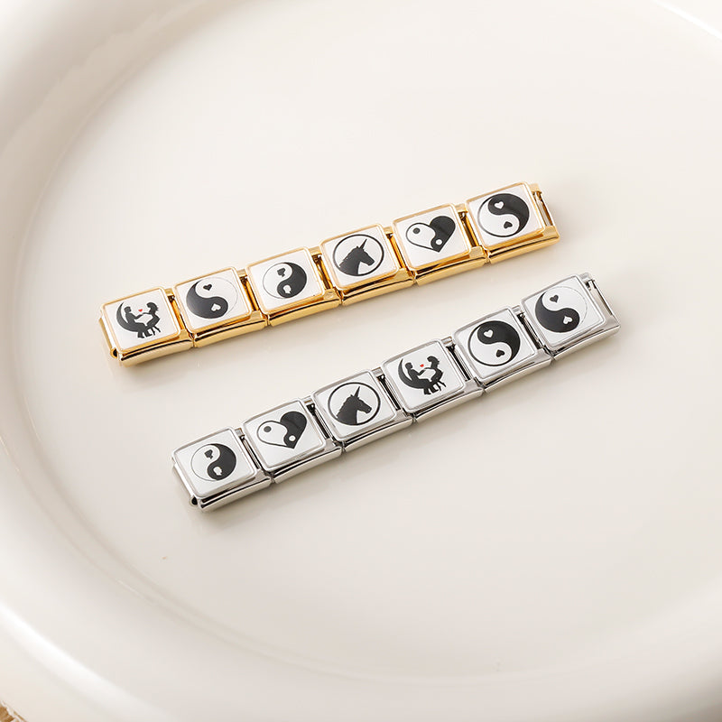 Black & White Harmony & Romance Charms