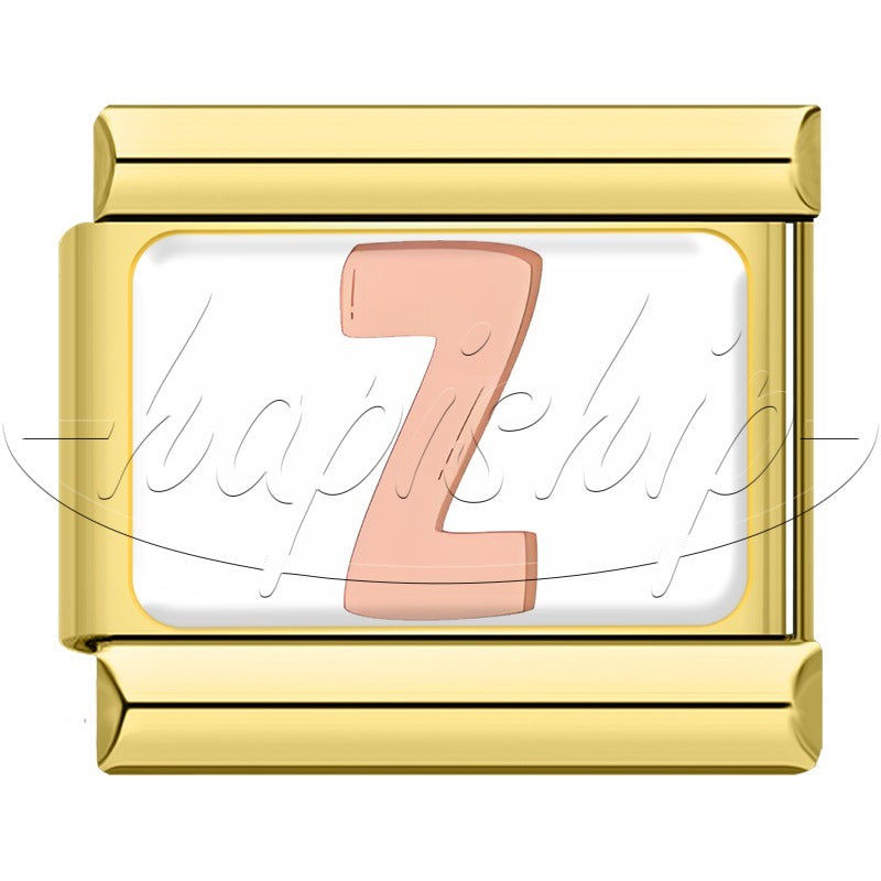 Golden Colorful 26 English Letters TZ037-Gold