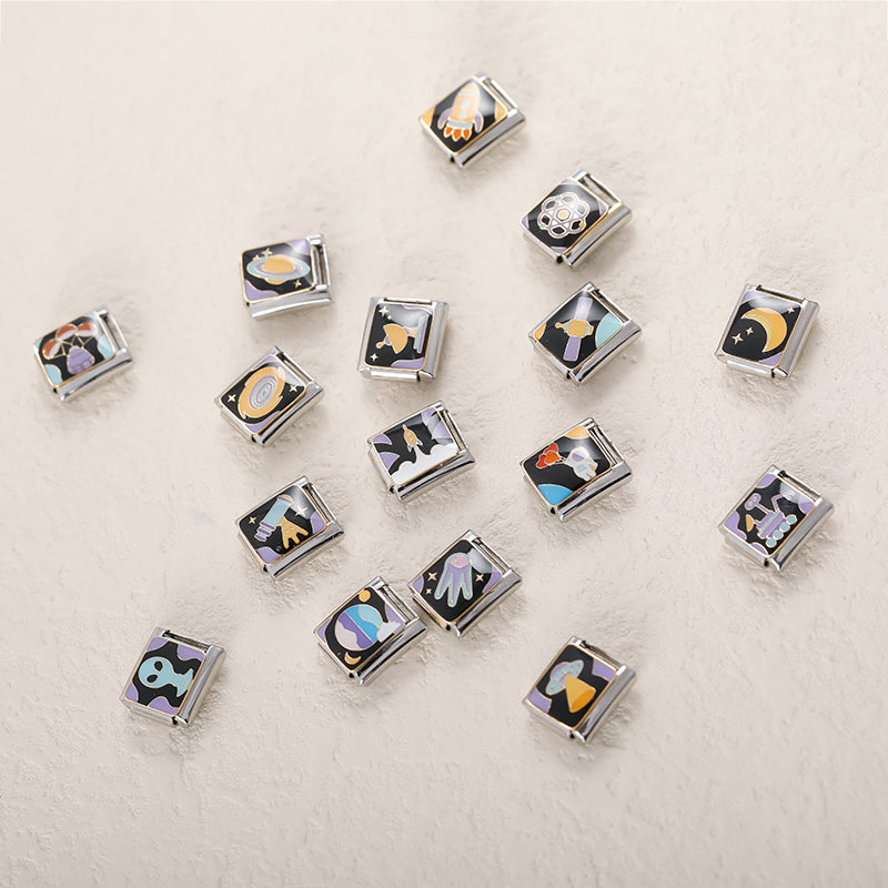 Space Exploration & Science themed Charms Space Rocket Satellite