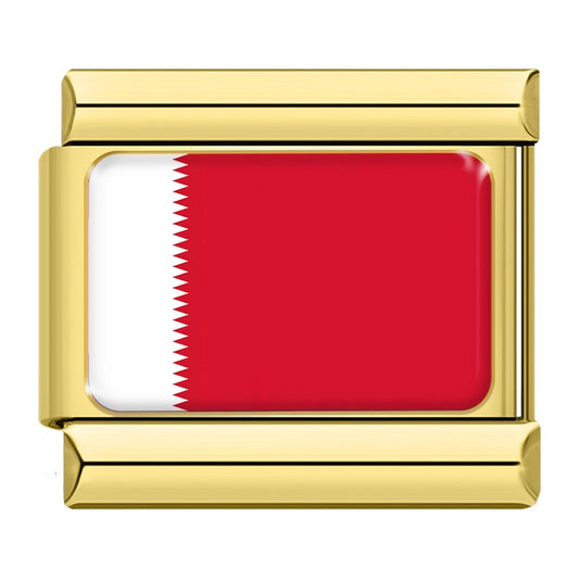 Golden National Flag Charms