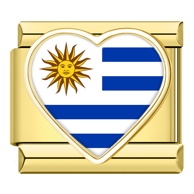 Golden Heart National Flags world