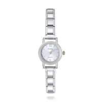 Elegant Round Watch with Roman Numeral Dial — Classic Italian Charm Watch Bracelet