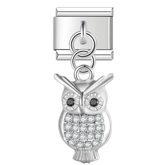 Heart Sister Owl Shiny charms