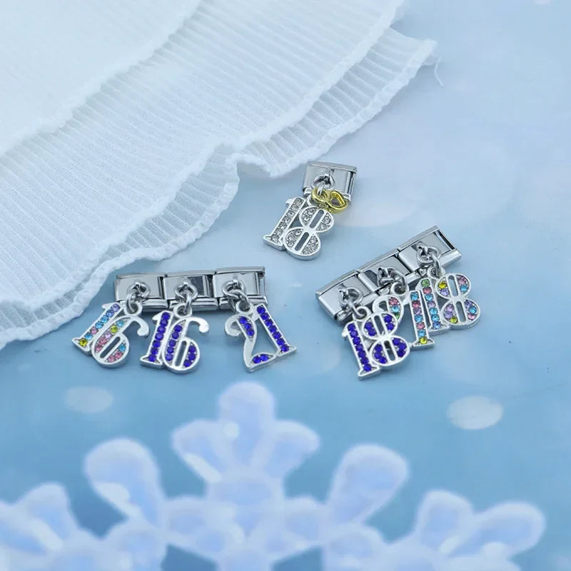 numbers 16 18 21 charms
