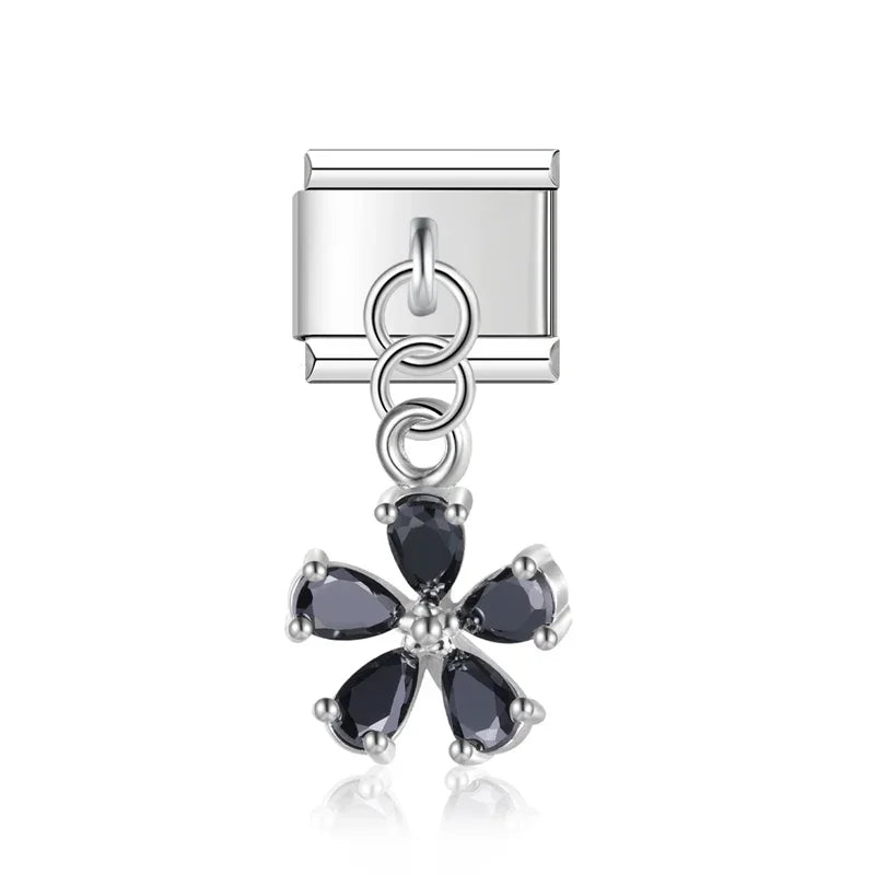 Daisy Flower Zircon Heart MOM DJ609