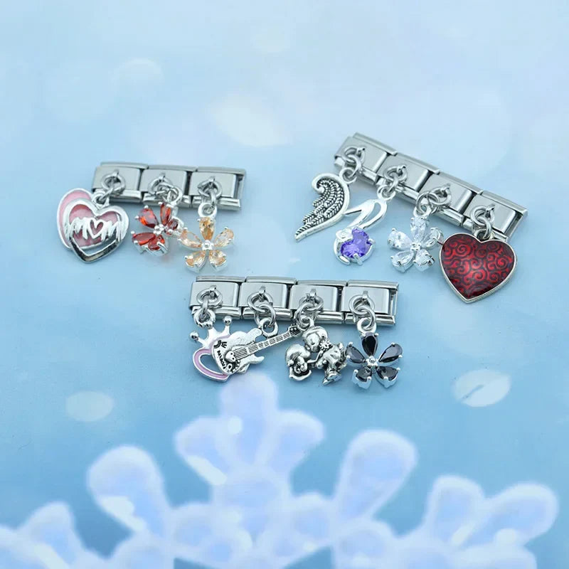 Daisy Flower Zircon Heart MOM DJ609