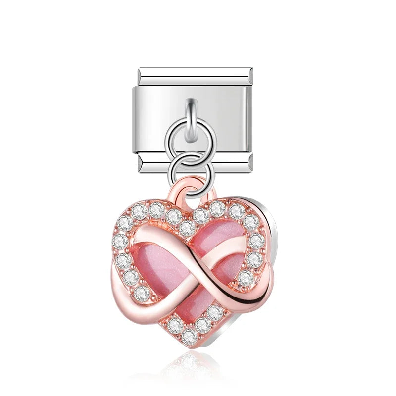 Daisy Flower Zircon Heart MOM DJ609