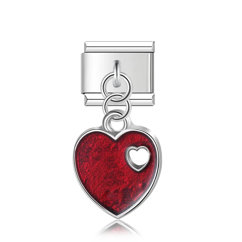 Daisy Flower Zircon Heart MOM DJ609
