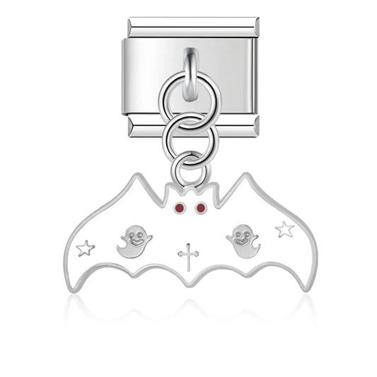 Halloween themed Ghost Castle Bat charms