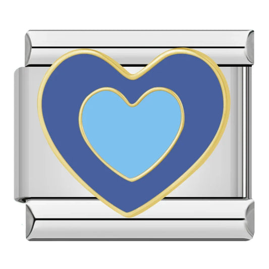 Colorful hearts charms