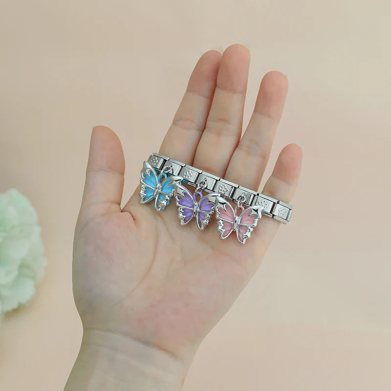 colorful Beautiful Butterfly dangle charms
