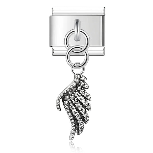 Classic Silver Silhouette & Symbol Dangle Charm
