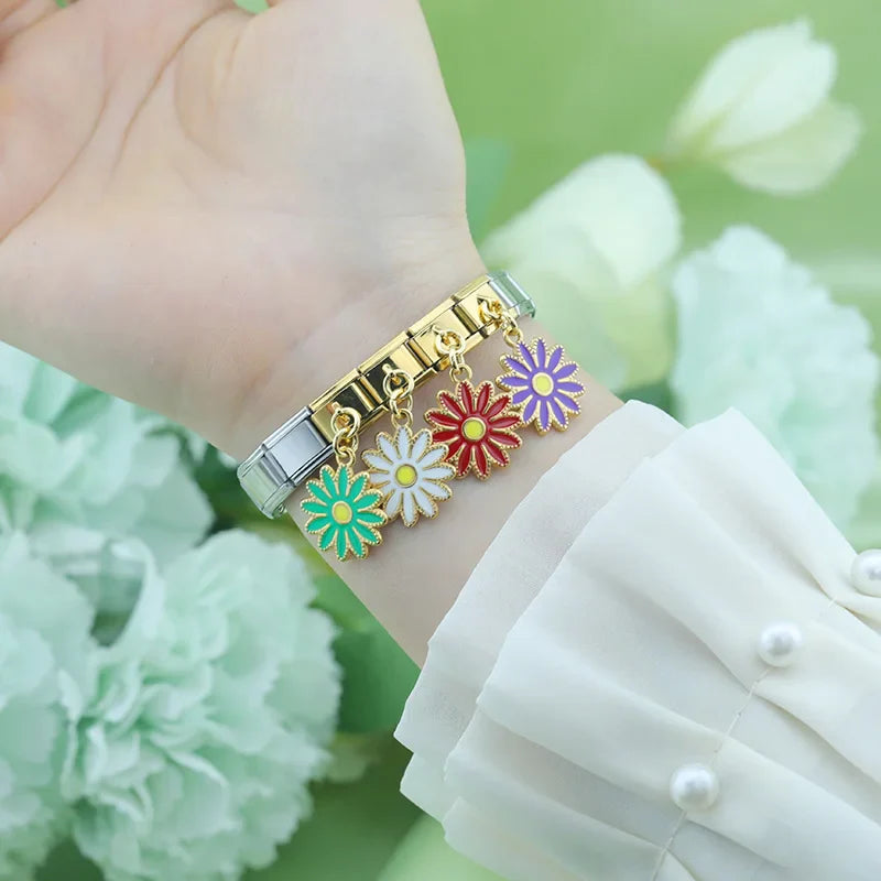flower Daisy Dangle charm