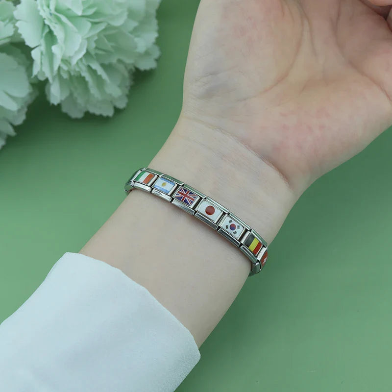 World National Flags charm