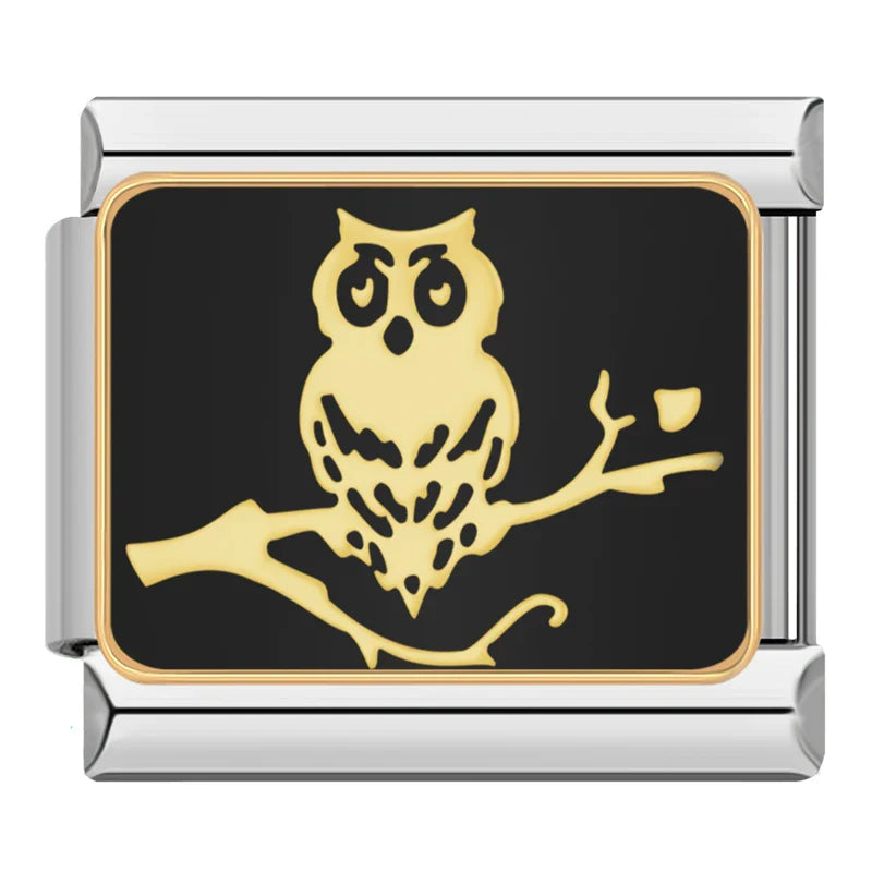 Halloween Black Owl Star Moon Bat Ghost DJ833