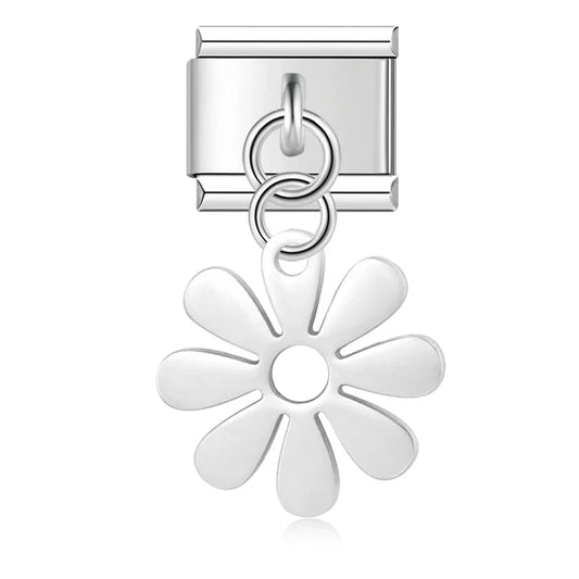 Spiritual Floral Dangle Charms golden/silver