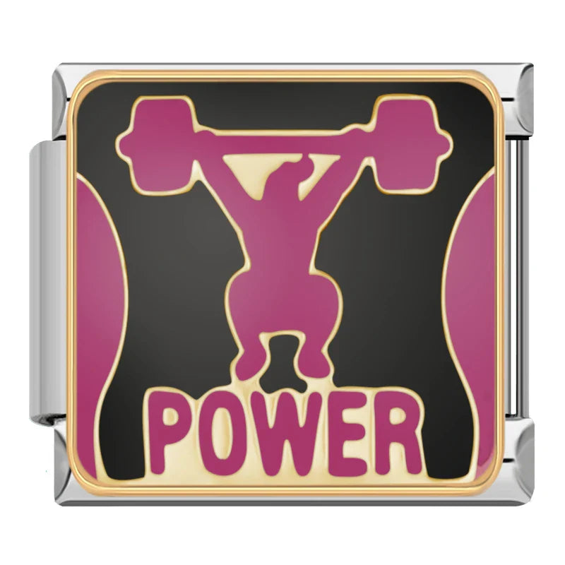 Fitness Sport Tennis Italian Charms DJ1332-B