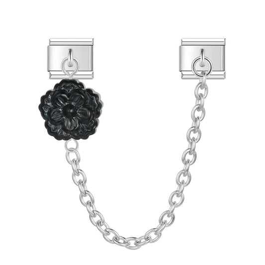 The Sculpted Bloom Double Link charm
