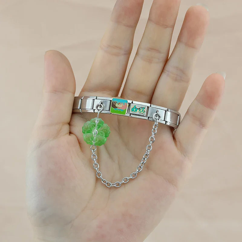 The Sculpted Bloom Double Link charm