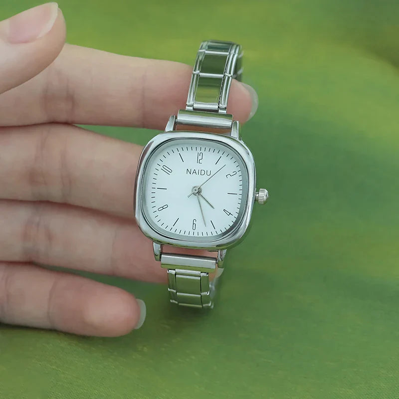 Elegant Soft Square Watch with Numbers