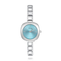 Rounded Square Cushion Case Italian Charm Watch — Soft Geometric Watch Bracelet