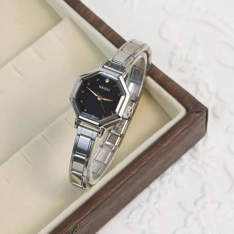 Geometric Octagon Italian Charm Watch