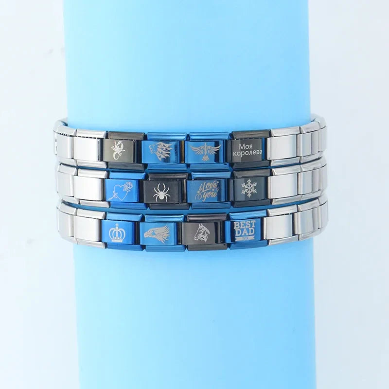 Black Blue Crown Animal Love Mom Dad DJ445
