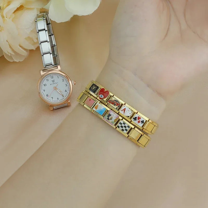Flower Spider Poker Heart Sports Car Golden DJ1373-C