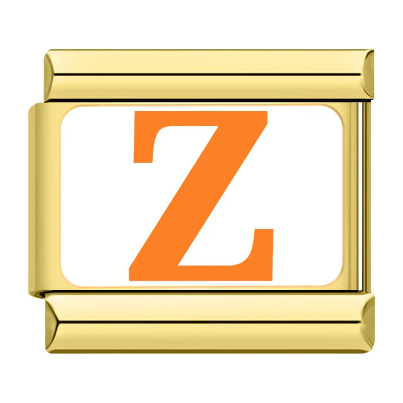 Golden Colorful 26 English Letters TZ042