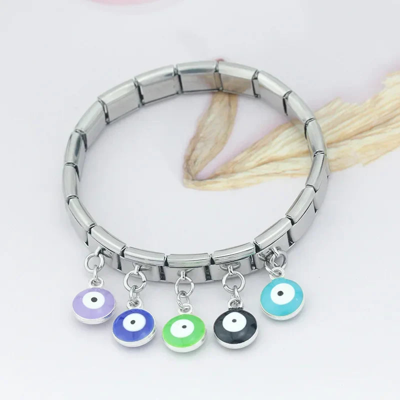 colorful eye dangle charms