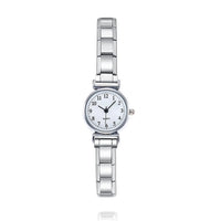 Signature Classic Round Watch with Crisp Numerals — Italian Charm Watch Bracelet