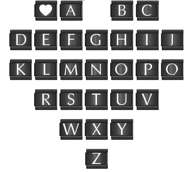 Black Letters A-Z DJ320