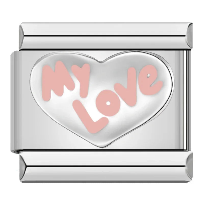 Sweet Romantic Heart Love charms DJ383
