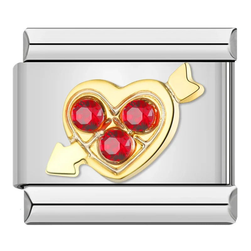 Sweet Romantic Heart Love charms DJ383