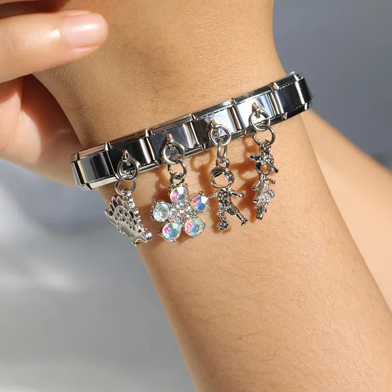 Boy Girl Tree Flower Heart Moon charms