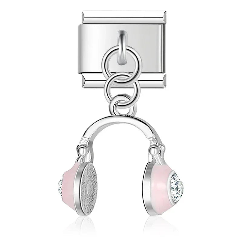Flower Key Beetles Headset Castle charms