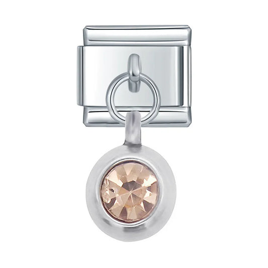 Sparkling Crystal Geometric & Floral Dangle Charms