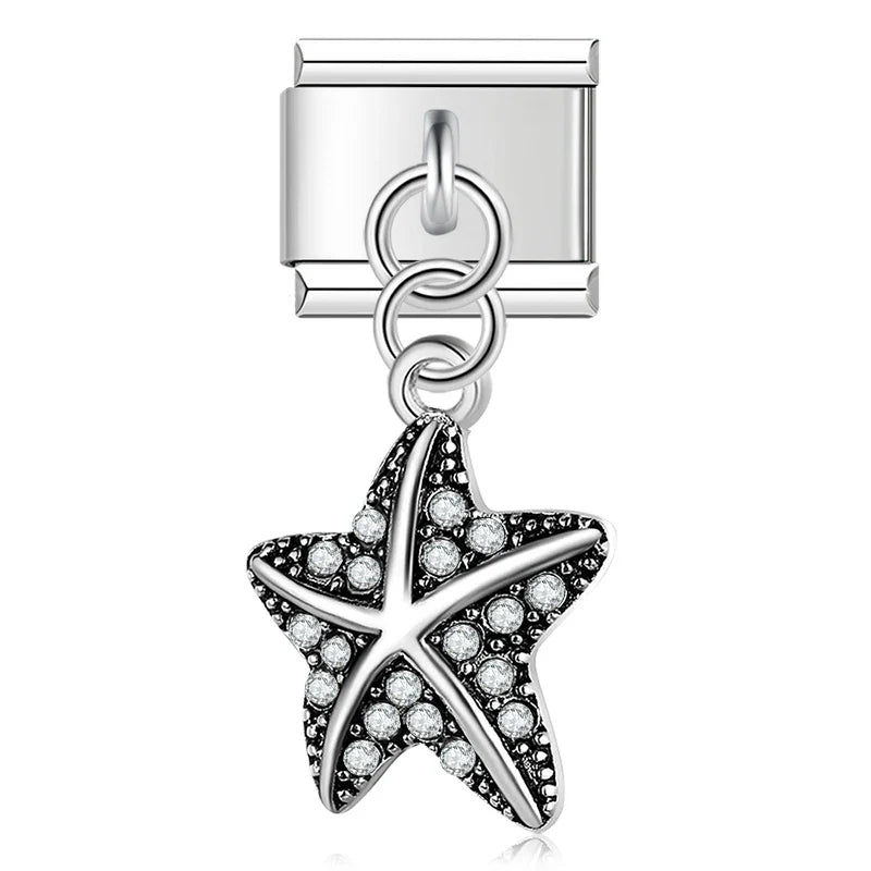 9mm Width Original Daisy Mom Star Heart Rhinestone DJ072