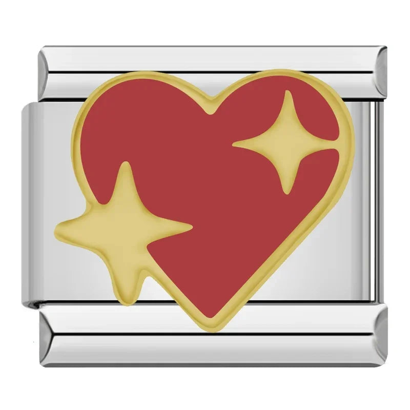 Romantic Heart Love Charms Italian ZH031