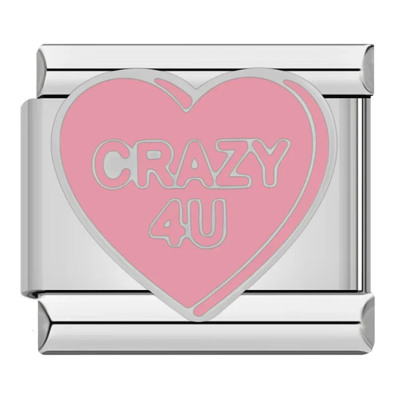 Romantic Heart Love Charms Italian ZH031