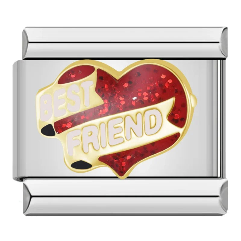 Romantic Heart Love Charms Italian ZH031