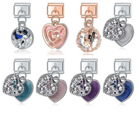 The Romantic Heart, Fox & Queen Dangle Charm