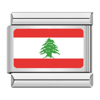 Lebanon Flag Italian Charm