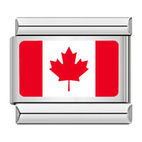 Canada Flag Italian Charm