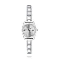 Classic Petite Round Italian Charm Watch — Dainty Everyday Watch Bracelet