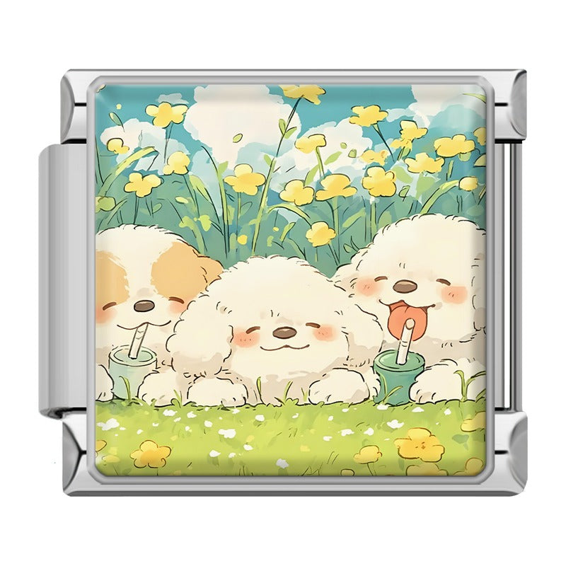 Dog Cat Moon Star TZ102