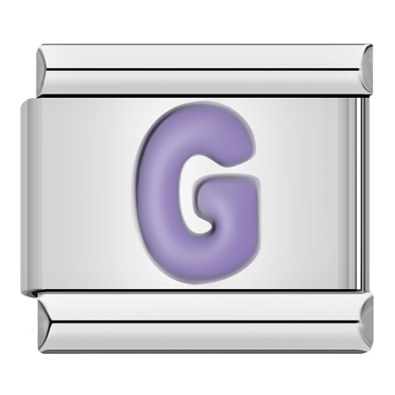 26 English Purple Letters DJ1646