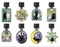The Mystical Tarot & Celestial Cat Dangle Charm in Black